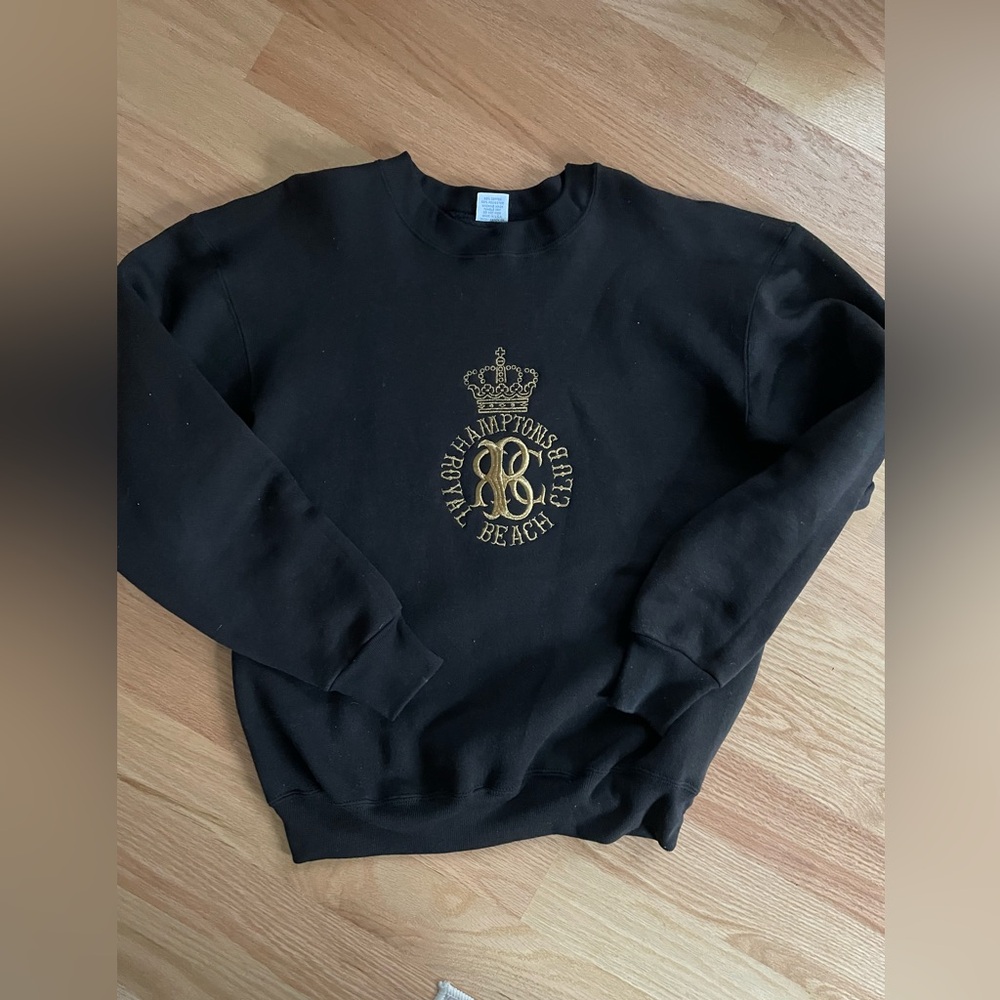 Vintage royal Hamptons beach club crew sweatshirt